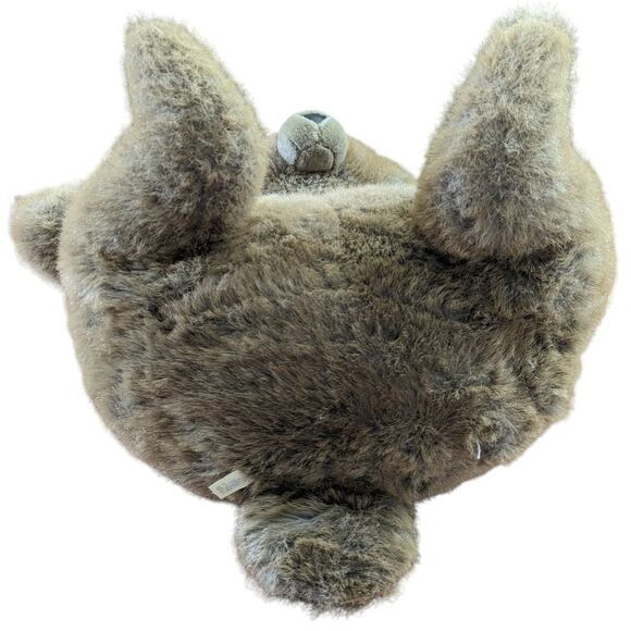 Vintage Dan-Dee Jumbo Brown Teddy Bear Plush 26" Huge Leather Nose Lovey VTG - Picture 7 of 10